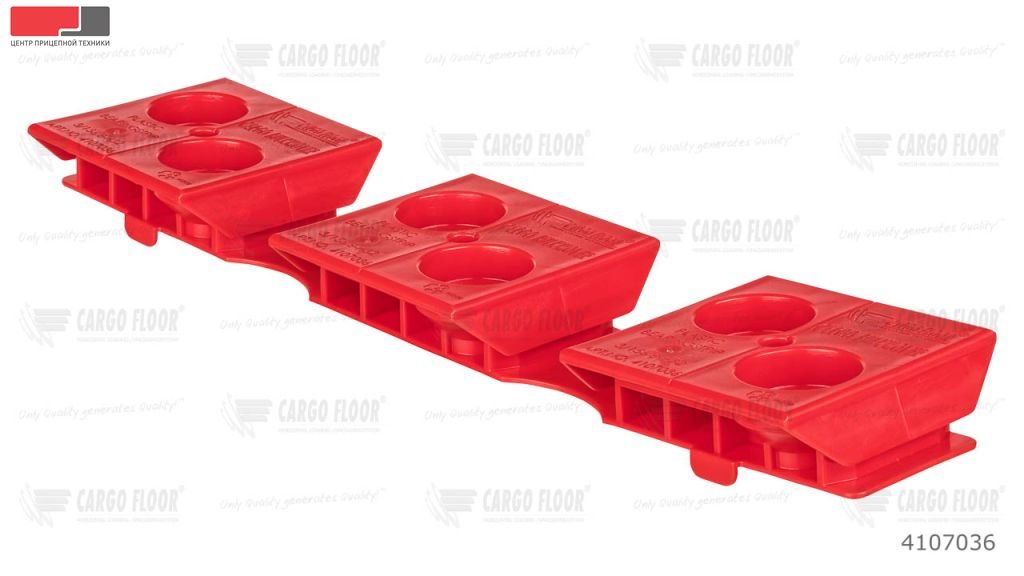 Пластиковая прокладка из направляющих “Cargo Bulkmover“ 3/156,8-H32 красная